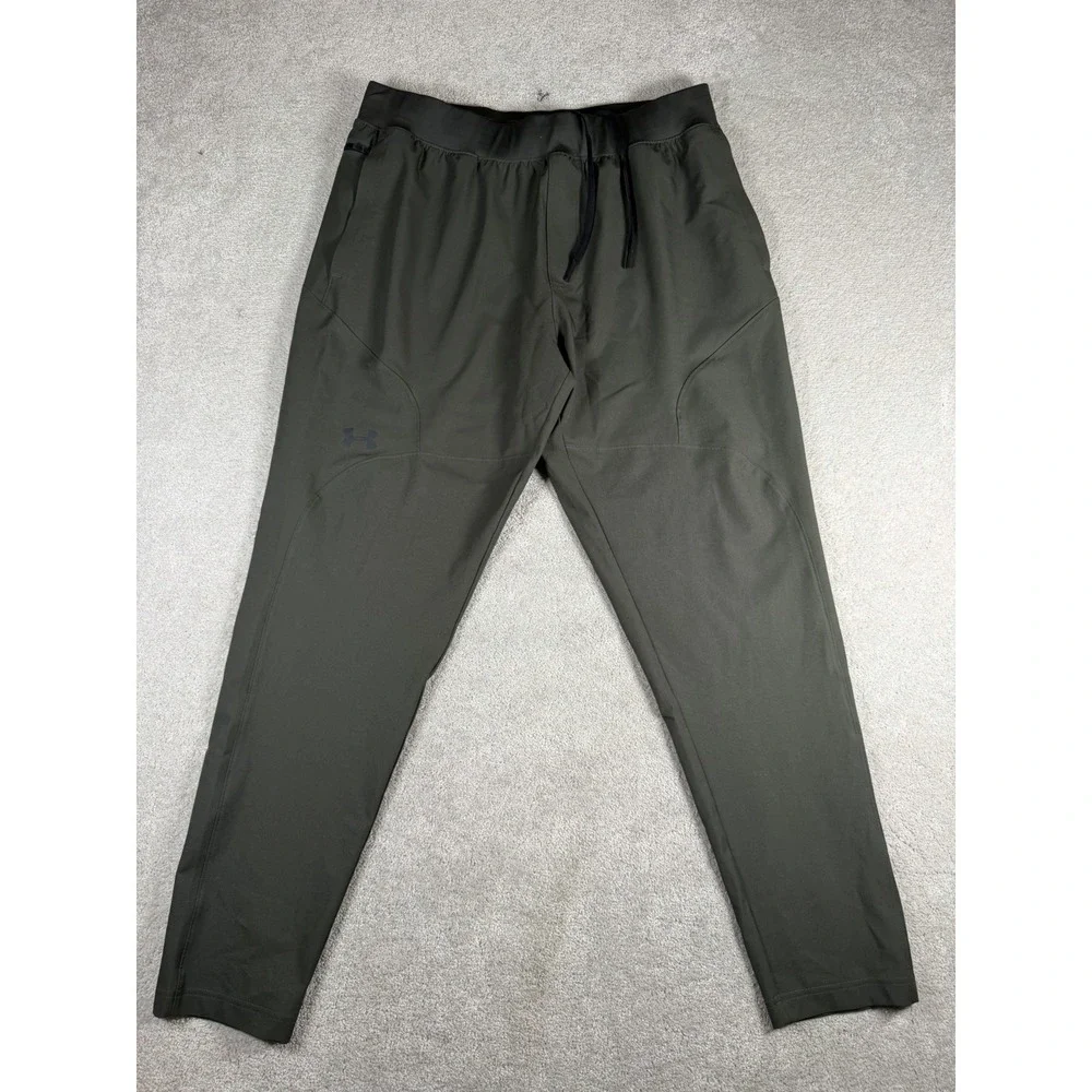Under Armour Unstoppable Straight Leg Pants Men's Size XL Army Green Joggers
